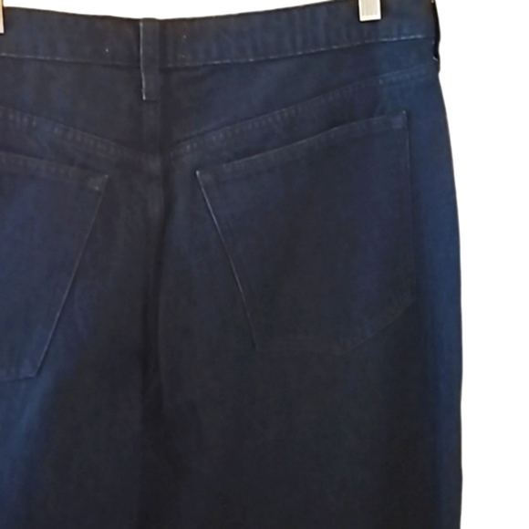 NEW! ABERCROMBIE & FITCH Curve Love Mid-Rise Flat Front Wide Leg Denim Jeans 14. - Picture 5 of 8